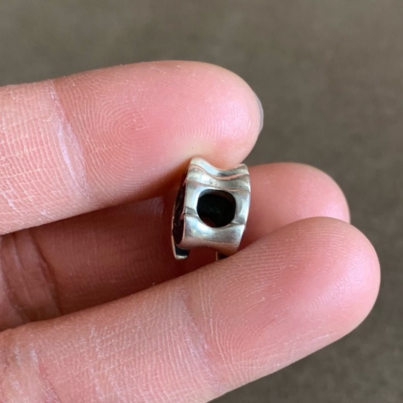 Retired Pandora Purple & Green Leaf Enamel Charm Sterling Silver 925 EUC - Picture 9 of 10